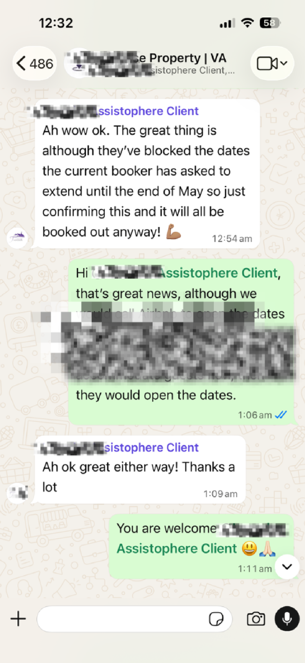 Assist BNB Host WhatsApp Review 06 - 5-Star Reviews & Host Appreciation