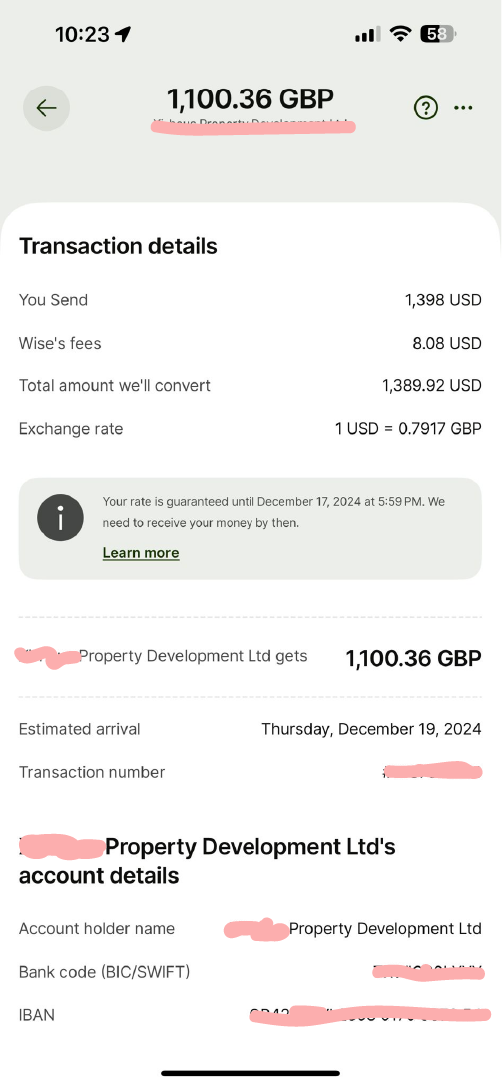 Direct booking payout proof 09