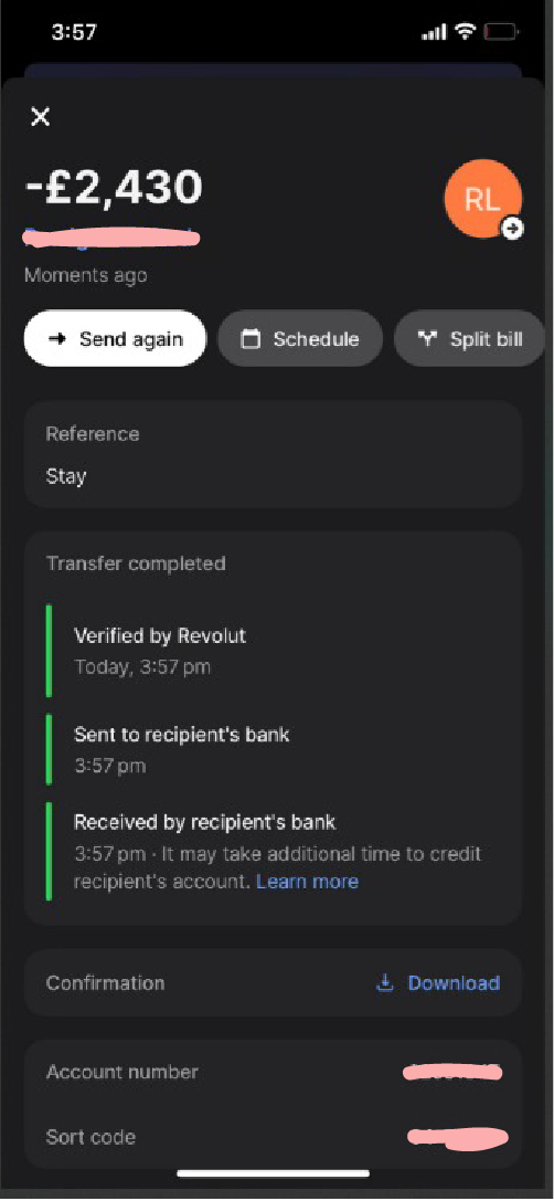 Direct booking payout proof 12